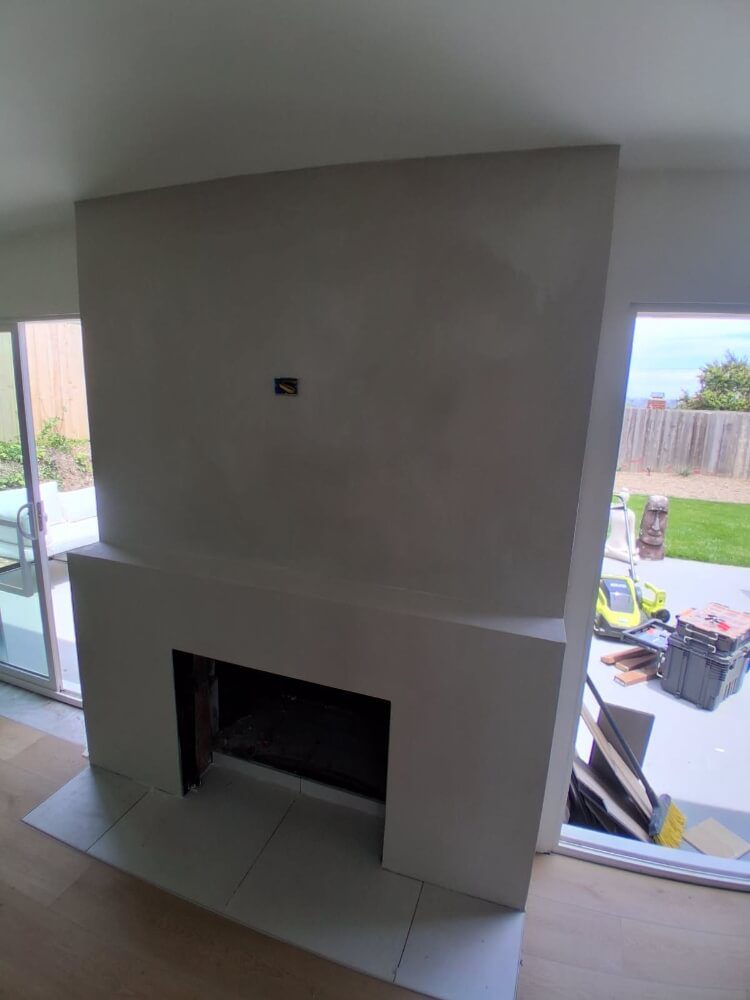 interior Fireplace After